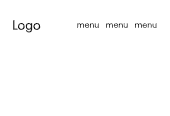 Header show default menu
